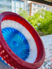 Barberpole Shaving and Lathering Bowl Made of Resin for Traditional Wet shaving Soap