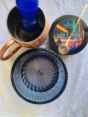 Antrasit Blue Shaving and Lathering Bowl Made of Resin for Traditional Wet shaving Soap unbreakable