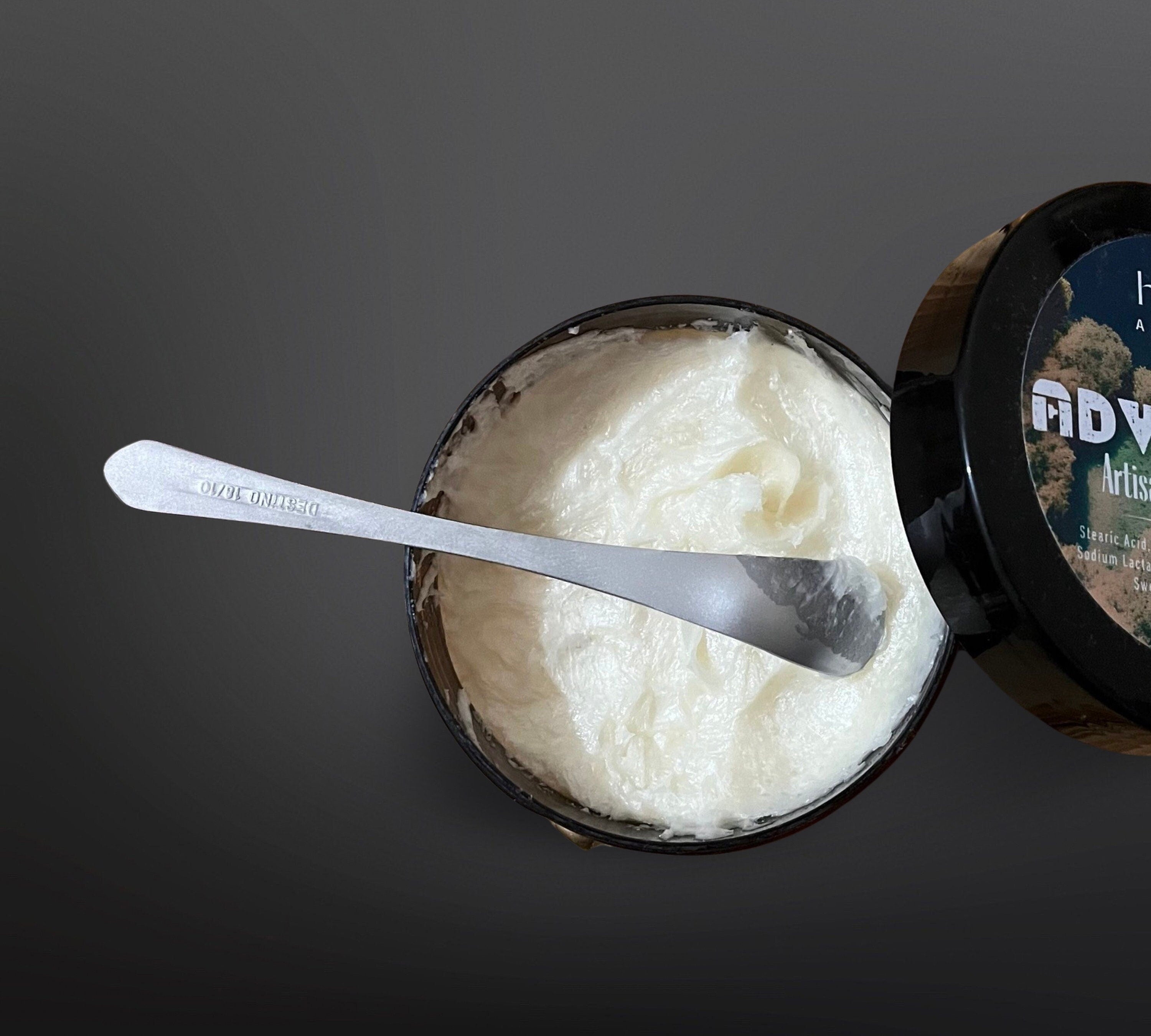 Shaving soap spoon