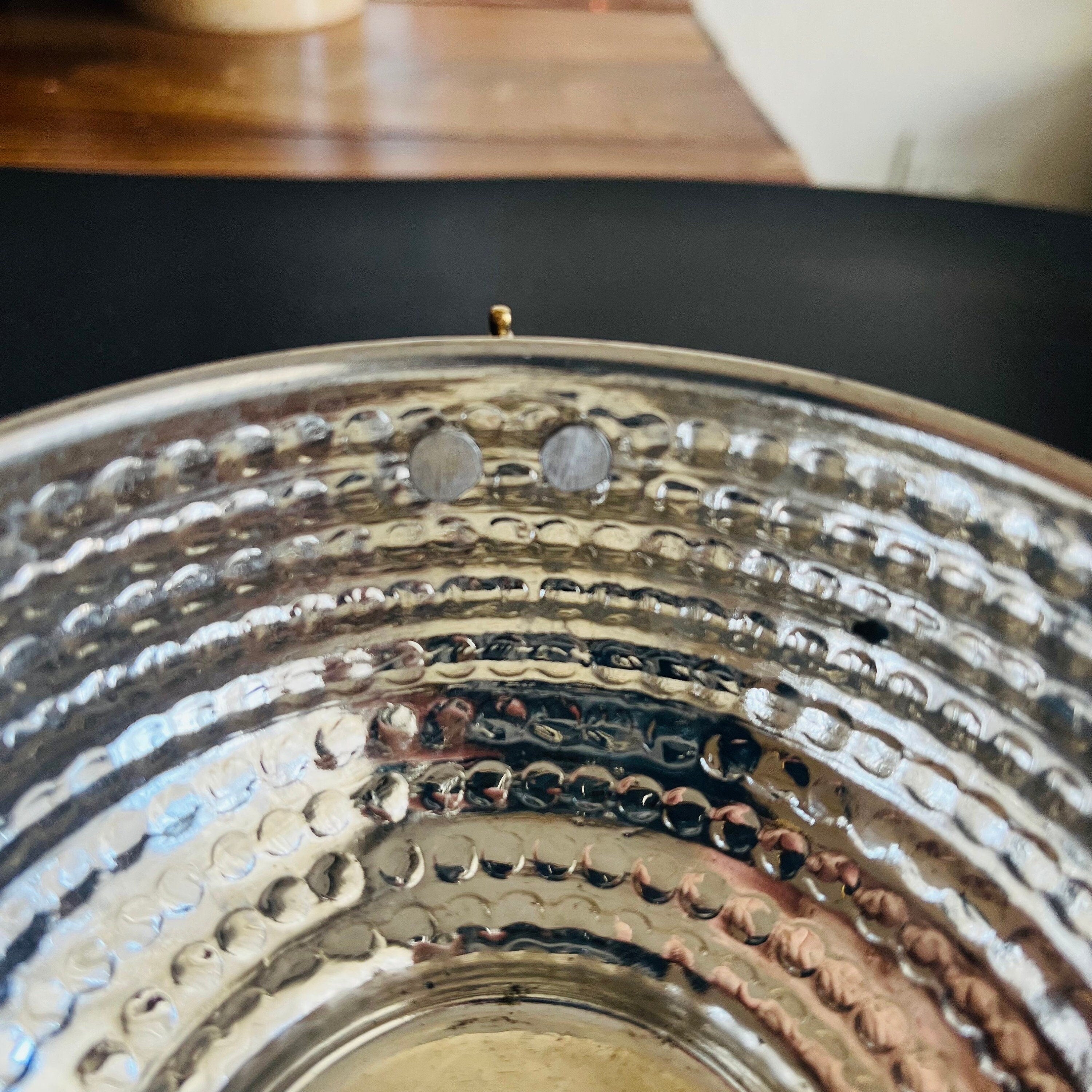 Copper Shaving Bowl with Arko or Artisan soap puck Hand-Hammered Lathering Bowl for Wet Shaving