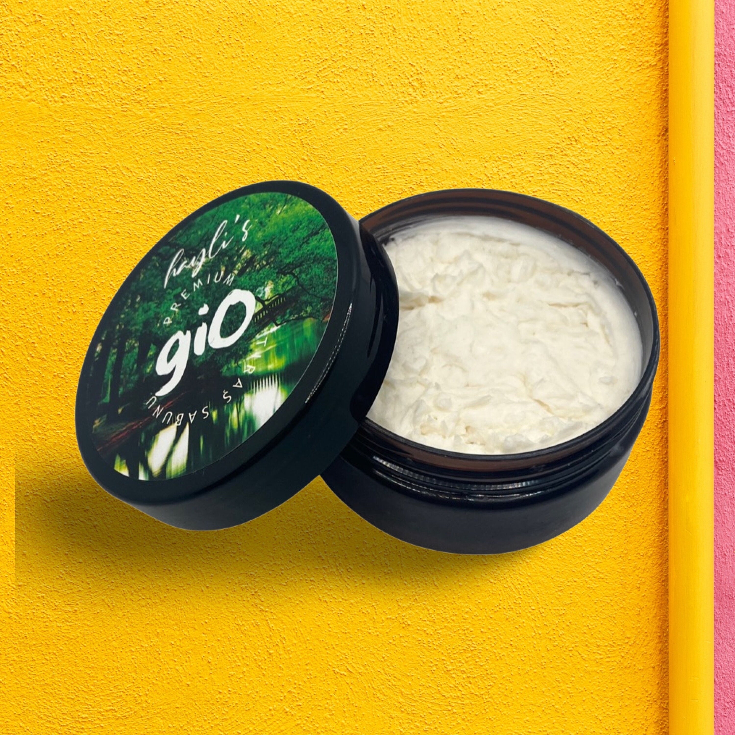 Hand Poured GIO Shaving Soap with Olive Almond and Jojoba Oil - Bentonite and Kaolin Clay Blend