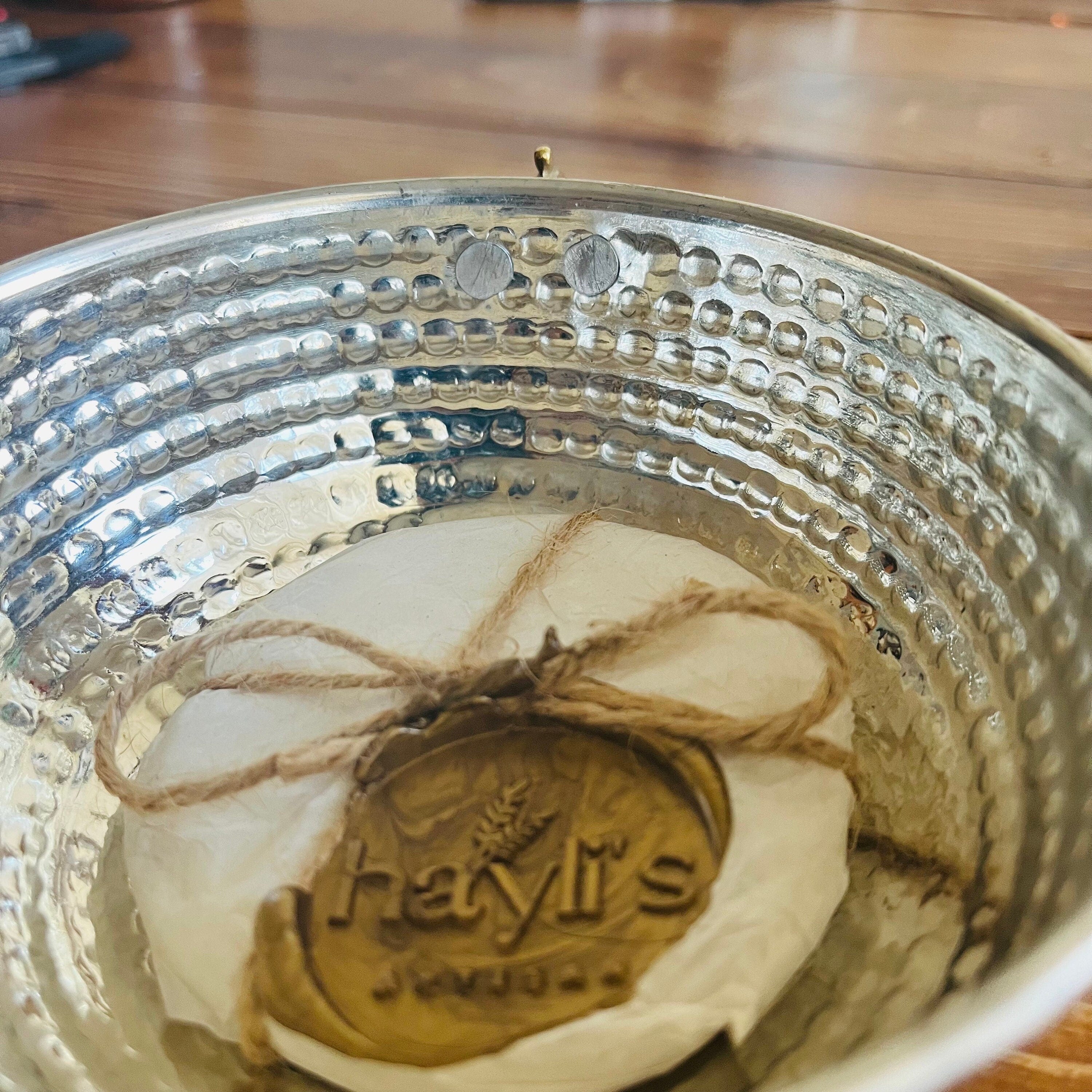 Copper Shaving Bowl with Arko or Artisan soap puck Hand-Hammered Lathering Bowl for Wet Shaving