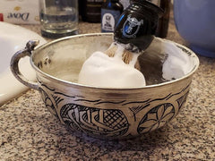 Hand-Hammered Copper Shaving Bowl - Classic and Oxidized-Arko or Refill Shaving Soap Included