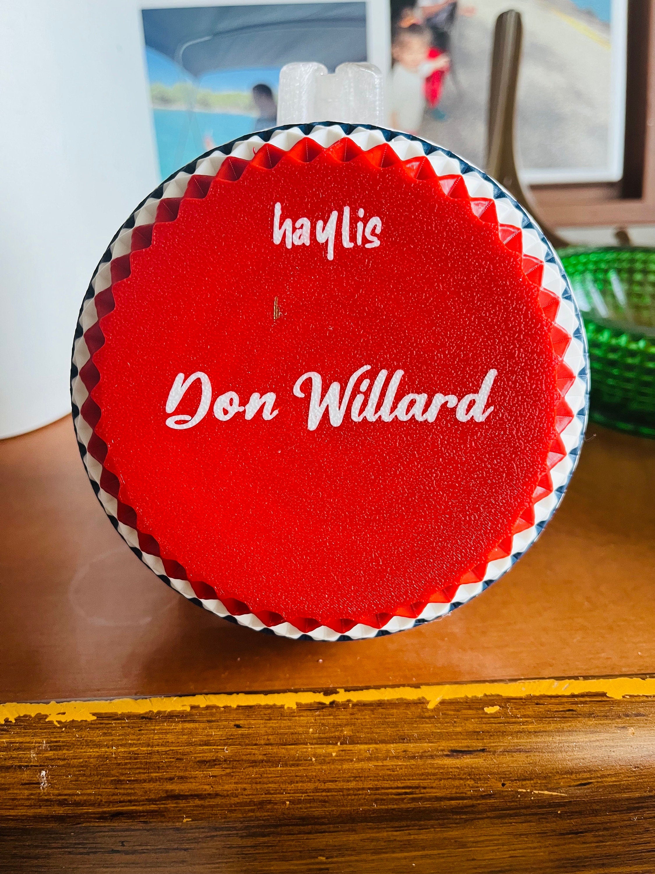 Epoxy Coated Barber pole Shaving lathering bowl - Personalized 3D Printed avaliable for gift